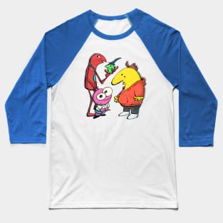 Grinning Chums Baseball T-Shirt